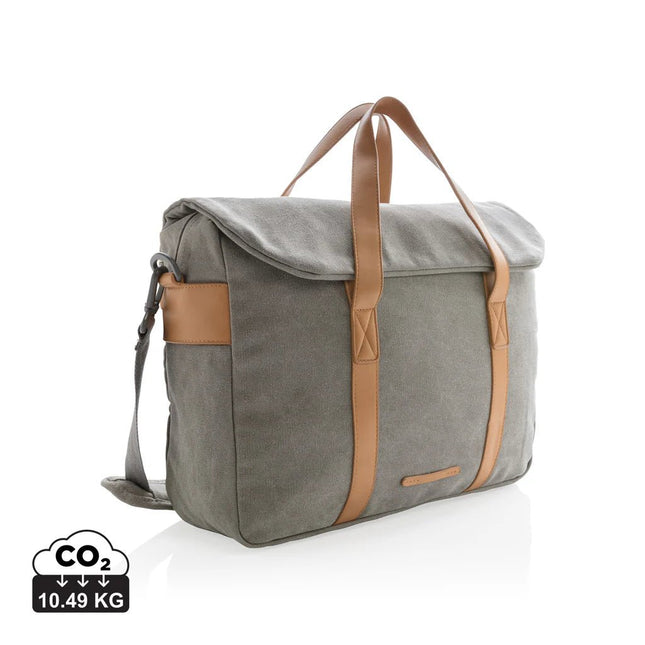 Canvas laptop bag PVC free - hospitality