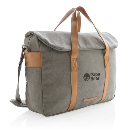 Canvas laptop bag PVC free - hospitality