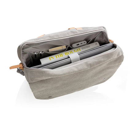 Canvas laptop bag PVC free - hospitality