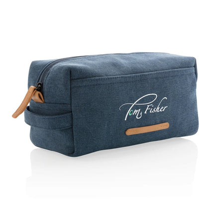 Canvas toiletry bag PVC free - hospitality