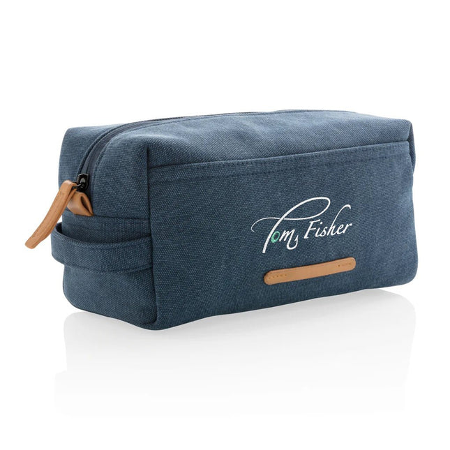 Canvas toiletry bag PVC free - hospitality