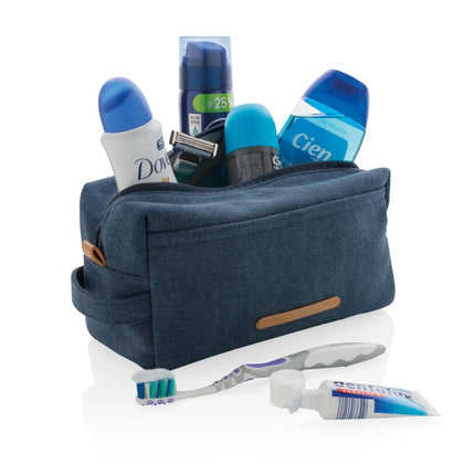 Canvas toiletry bag PVC free - hospitality