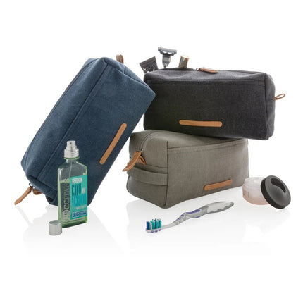 Canvas toiletry bag PVC free - hospitality