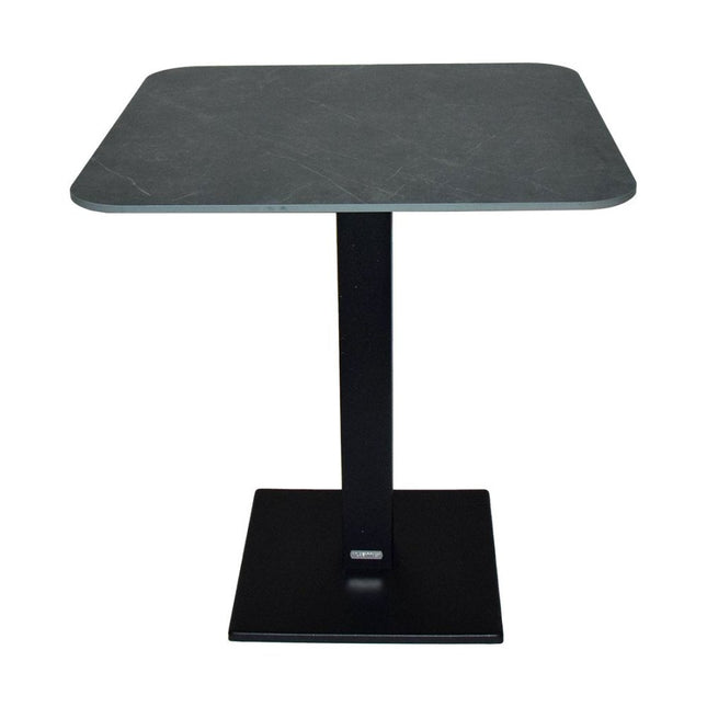 Capuccino Bistro Table 70 × 70 cm – Basalt / Guatemala Marble – Contract Grade - CWDH