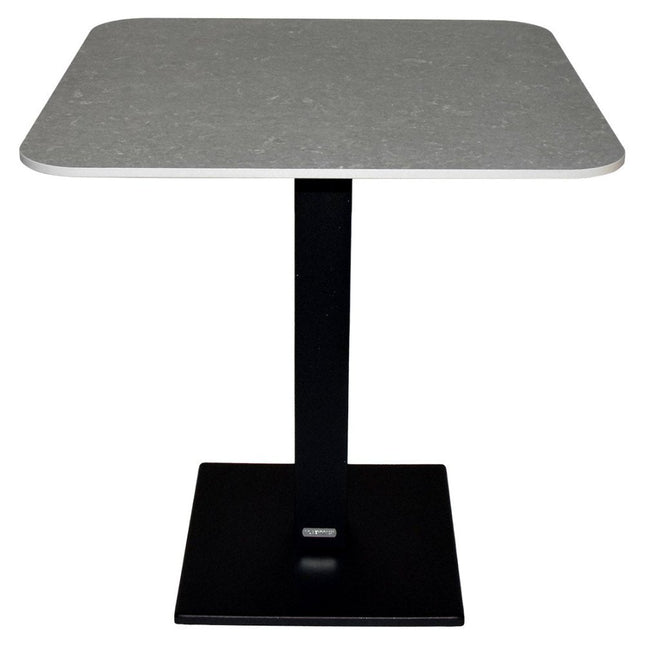 Capuccino High Table 80 × 80 cm – Basalt / Seashell – Contract Grade - CWDH