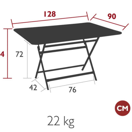 CARACTÈRE Table 128 x 90 cm six seater - hospitality
