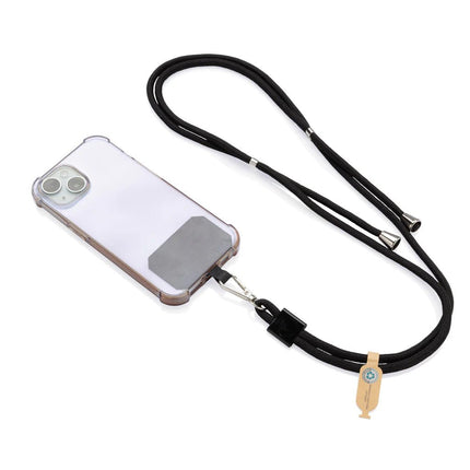 CarryLoop RCS recycled PET adjustable phone holder lanyard - hospitality