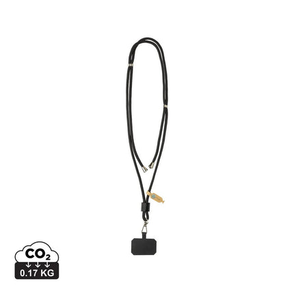 CarryLoop RCS recycled PET adjustable phone holder lanyard - hospitality