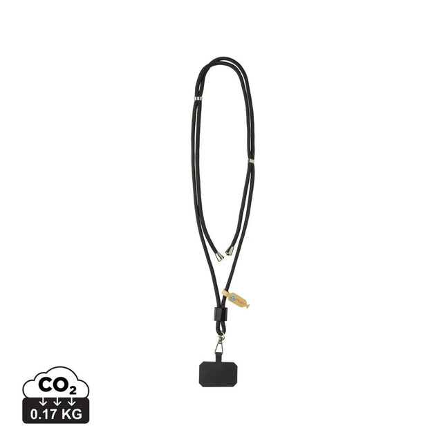 CarryLoop RCS recycled PET adjustable phone holder lanyard - hospitality