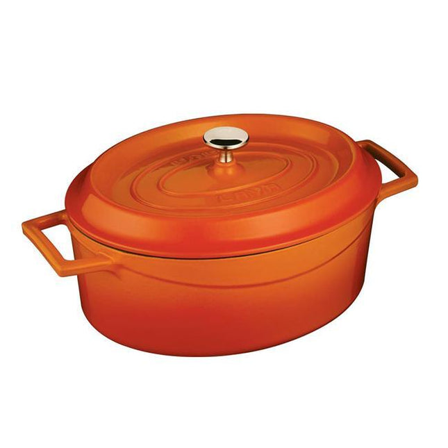 Cast iron oval casserole dim. 25x31cm, 7060ml - hospitality