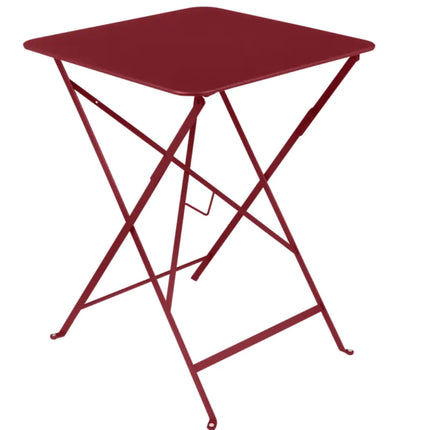 Cactus green Fermob metal foldable bistro table measuring 57x57 inches