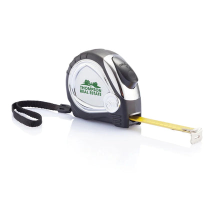 Chrome plated auto stop tape measure - hospitality