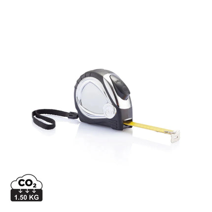 Chrome plated auto stop tape measure - hospitality
