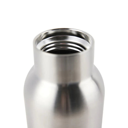 Ciro RCS Collection Recycled Stainless Steel Vacuum Bottle 580ml With Acacia Wood Lid And Metal Loop - hospitality