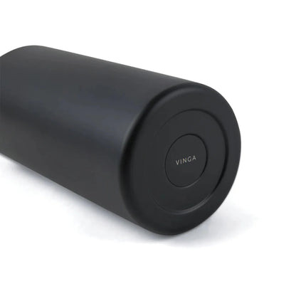 Ciro RCS Collection Recycled Stainless Steel Vacuum Bottle 580ml With Acacia Wood Lid And Metal Loop - hospitality