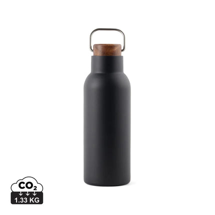 Ciro RCS Collection Recycled Stainless Steel Vacuum Bottle 580ml With Acacia Wood Lid And Metal Loop – part of the Hill Walk kit