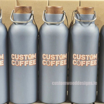 Ciro RCS Collection Recycled Vacuum Bottle Acacia Wood Lid - hospitality