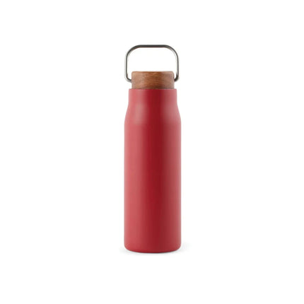 Ciro RCS Recycled Vacuum Bottle 300ml With Acacia Wood Lid RCS Collection Hand Finished Details - hospitality