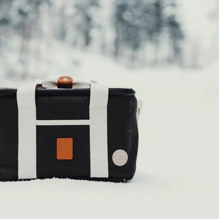City Cooler Collection Insulated Picnic Bag With Fine Leather Trim And Two Tone Fabric - hospitality