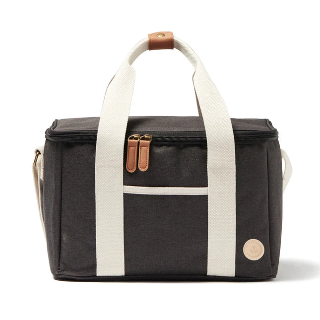City Cooler Collection Insulated Picnic Bag With Fine Leather Trim And Two Tone Fabric - hospitality