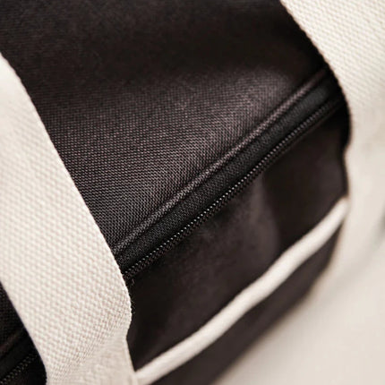 City Cooler Collection Insulated Picnic Bag With Fine Leather Trim And Two Tone Fabric - hospitality