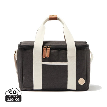 City Cooler Collection Insulated Picnic Bag With Fine Leather Trim And Two Tone Fabric - hospitality