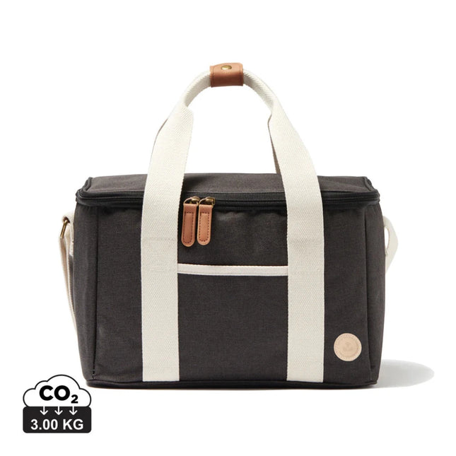 City Cooler Collection Insulated Picnic Bag With Fine Leather Trim And Two Tone Fabric - hospitality