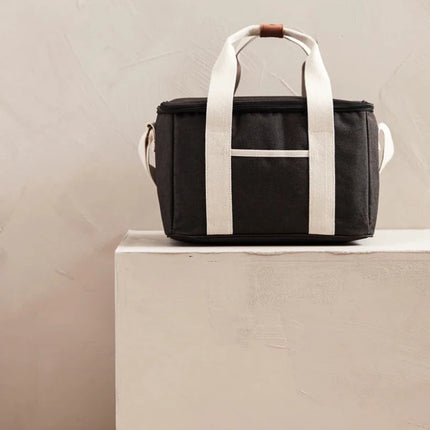 City Cooler Collection Insulated Picnic Bag With Fine Leather Trim And Two Tone Fabric - hospitality