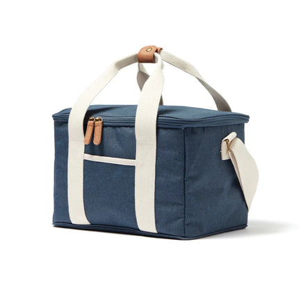 City Cooler Collection Insulated Picnic Bag With Fine Leather Trim And Two Tone Fabric - hospitality