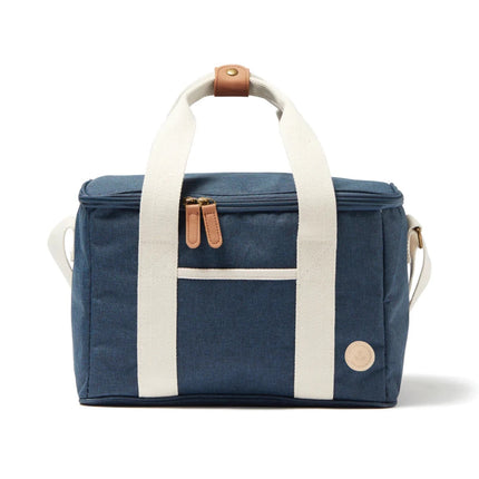 City Cooler Collection Insulated Picnic Bag With Fine Leather Trim And Two Tone Fabric - hospitality