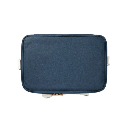 City Cooler Collection Insulated Picnic Bag With Fine Leather Trim And Two Tone Fabric - hospitality