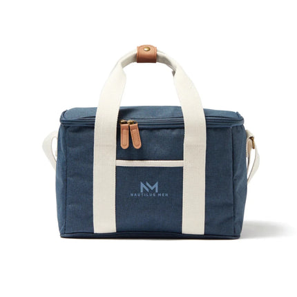 City Cooler Collection Insulated Picnic Bag With Fine Leather Trim And Two Tone Fabric - hospitality