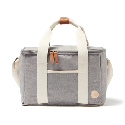 City Cooler Collection Insulated Picnic Bag With Fine Leather Trim And Two Tone Fabric - hospitality
