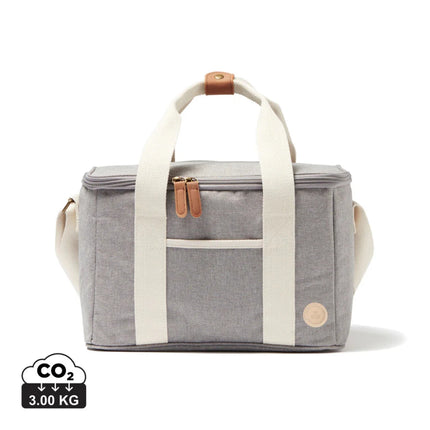 City Cooler Collection Insulated Picnic Bag With Fine Leather Trim And Two Tone Fabric - hospitality