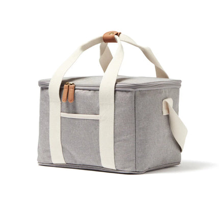 City Cooler Collection Insulated Picnic Bag With Fine Leather Trim And Two Tone Fabric - hospitality