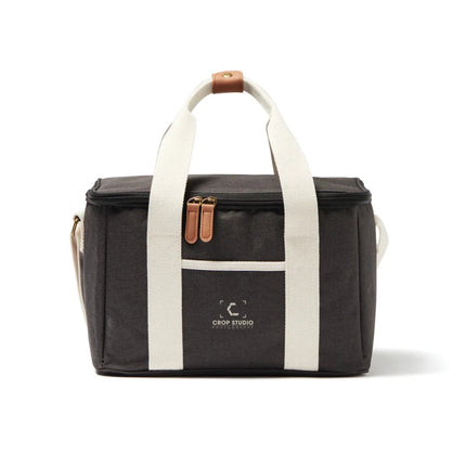 City Cooler Collection Insulated Picnic Bag With Fine Leather Trim And Two Tone Fabric - hospitality
