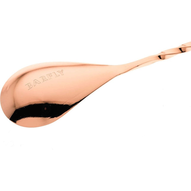 Classic Bar Spoon, Copper plated, 400mm - hospitality