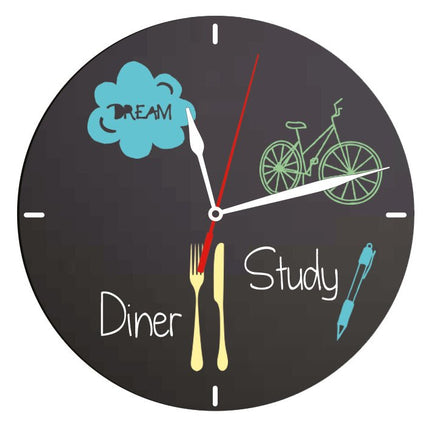 Clock Chalkboard pack of 6 - hospitality