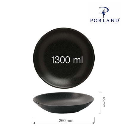 Coal coupe plate, 260mm - hospitality