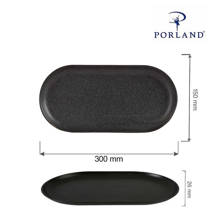 Coal oval platter, 300x150mm – platter, photo 3