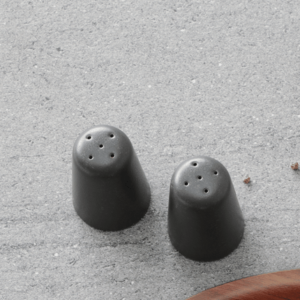 Coal salt shaker - hospitality