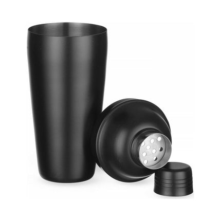 Cobbler shaker 3-part, Bar up, Black, ø85x(H)240mm - hospitality