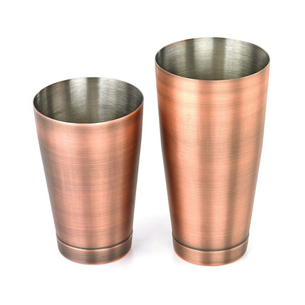 Cocktail Shaker/Tin Set, Antique Copper - hospitality