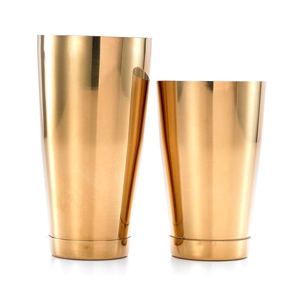 Cocktail Shaker/Tin Set, Gold plated - hospitality