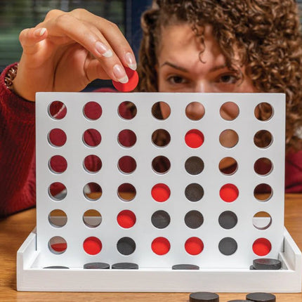Connect four wooden game - hospitality