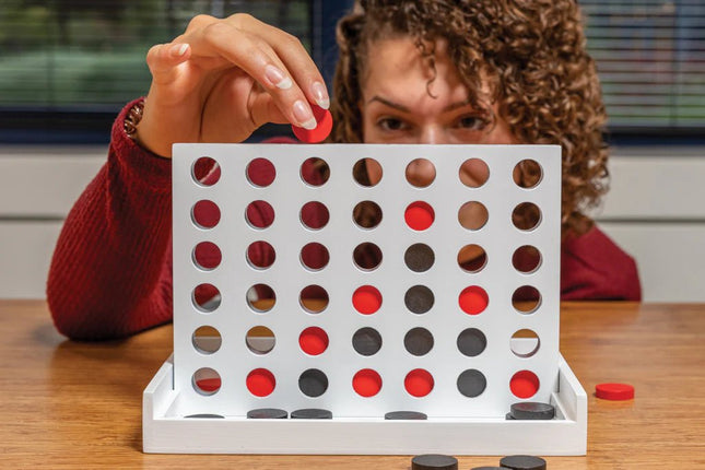 Connect four wooden game - hospitality