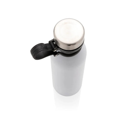 Copper vacuum insulated bottle with carry loop - hospitality