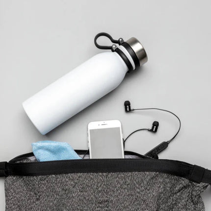Copper vacuum insulated bottle with carry loop - hospitality