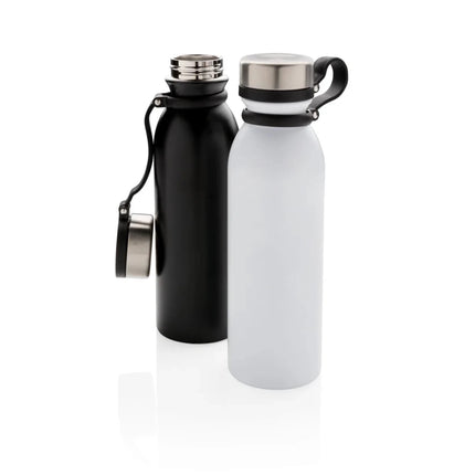 Copper vacuum insulated bottle with carry loop - hospitality