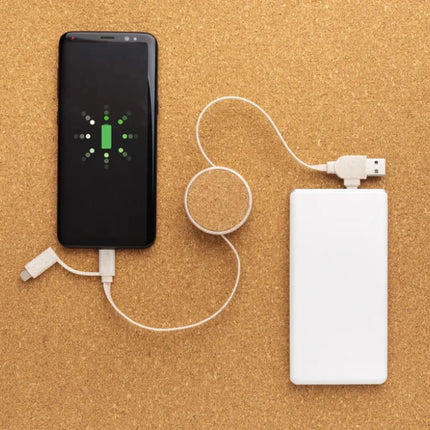 Cork and Wheat 6-in-1 retractable cable - hospitality